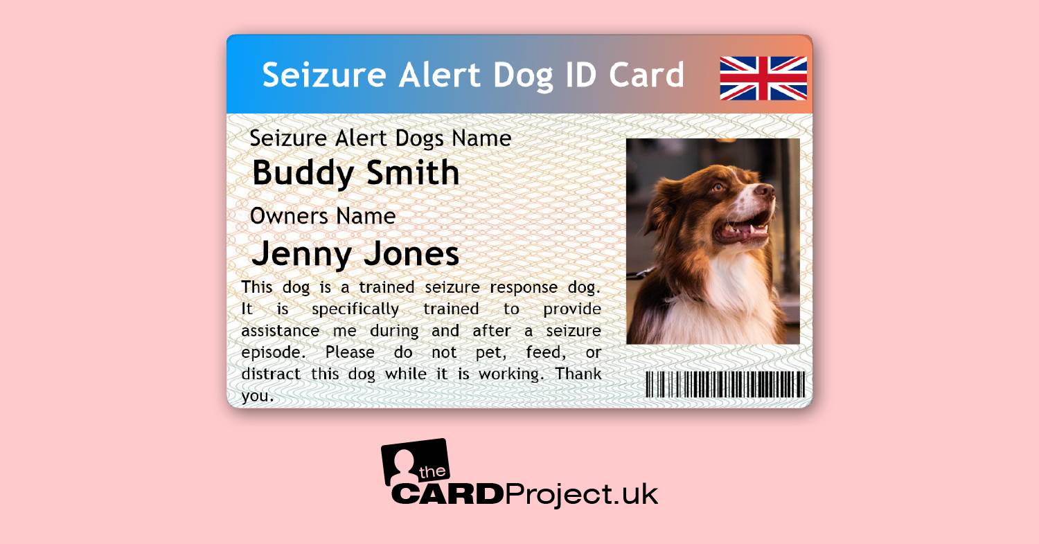 Seizure Alert Dog ID Card